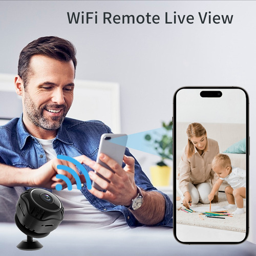 Mini Cámara De Seguridad Wifi Con Visión Nocturna