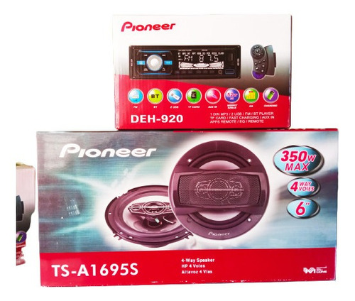 Reproductor Pioneer Carro Bluetooth Usb Mp3 Control Garantía