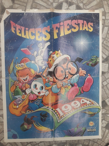 Poster Antiguo * Anteojito Navidad 94 * Coleccionable Único (Usado)