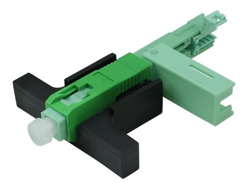 Conector Óptico Reutilizável One Click Sc Apc Verde 10 Pcs