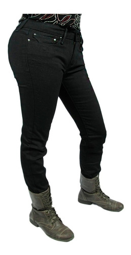 Pantalon Jean Mujer Strech Talla 25x32 Color Negro