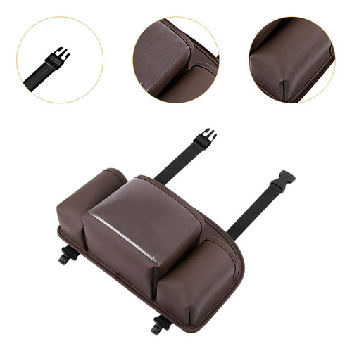 Organizador Genérico Para Asiento Trasero, Bolsa Marrón