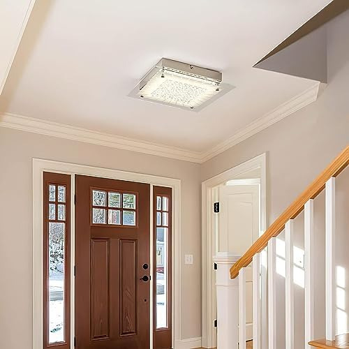 Kwpcvz Lámpara De Techo De Cristal, Montaje Empotrado Led, T
