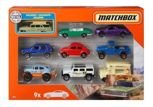 Matchbox Set X 9 Autos  Mattel Surtido Vehiculos 