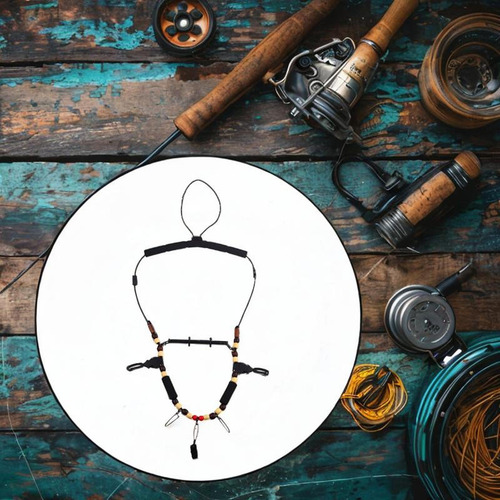 Pesca De Mosca Cuerpo Portátil Collar Colgante Ajustable A