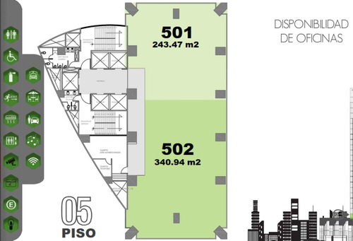 Oficina En Renta En Lomas Altas Torre Quadrata Amueblada (m2o2440)