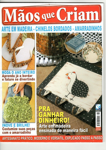 Revista Mãos Que Criam Arte Em Madeira Chinelos Amarradinhos