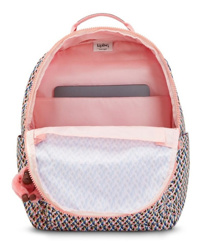 Imagem 3 de 6 de Mochila Escolar Grande Kipling Seoul Original Estampa