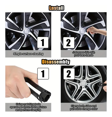 Tapones Protectores Birlos Rueda 19mm Auto Llanta Universal