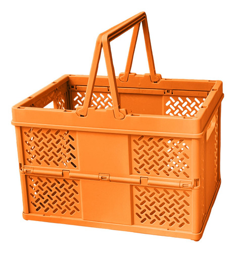Cesta De Picnic Plegable, Caja De Almacenamiento, Naranja