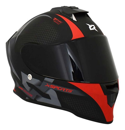 Casco Moto Xsports Track Certificado Deportivo Pista Dot Ece