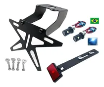 Comprar Suporte Placa Yamaha Lander Xtz 250x Motard + Luz Placa Led