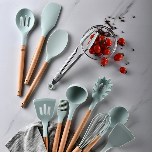 Juego De Utensilios De Cocina De Silicona, 11 Piezas