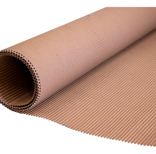 Apsa Rollo De Cartón Corrugado 100cm De Ancho, Color Kraft