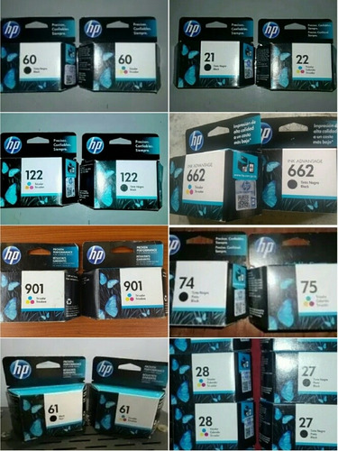 Cartuchos Hp 21 22 74 75 27 28 57 56 92 93 94 96 95 97 98