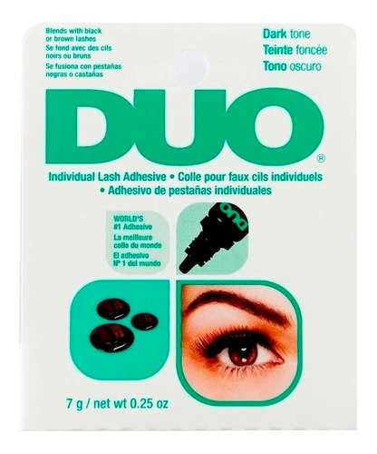 Pegamento Para Pestañas Individuales Duo Tono Oscuro X 7 Gr