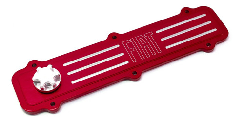 Tapa De Valvulas Aluminio Roja Fiat Uno Motor Tipo 1.4 1.6