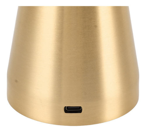 D Sensor De Toque De Mesa Led Portátil De Metal Dourado De