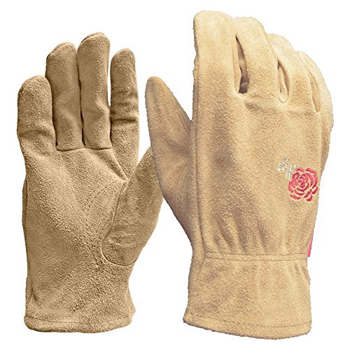 Guantes De Jardín De Cuero Gamuzado Mujeres