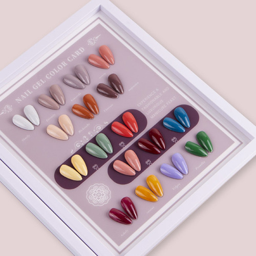 Cuaderno Expositor De Consejos Para Uñas, Tabla De Esmaltes