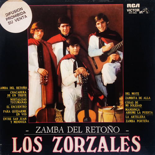 Los Zorzales - Zamba Del Retoño /r Lp 1
