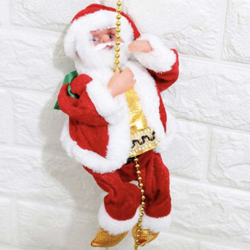 Juguete Colgante Santa Claus Escalando Cadena Adorno Arbol