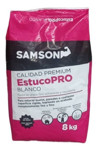 Saco De Estuco Blanco De 8kg