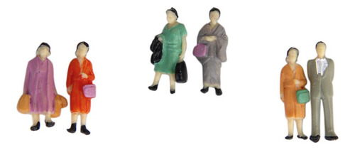 24pcs Modelo Pintado De De Figuras De Pessoas Escala (1 A