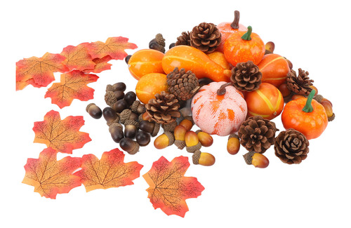 Set De Decoración Con Hojas De Otoño Y Bellotas, 166 Unidade