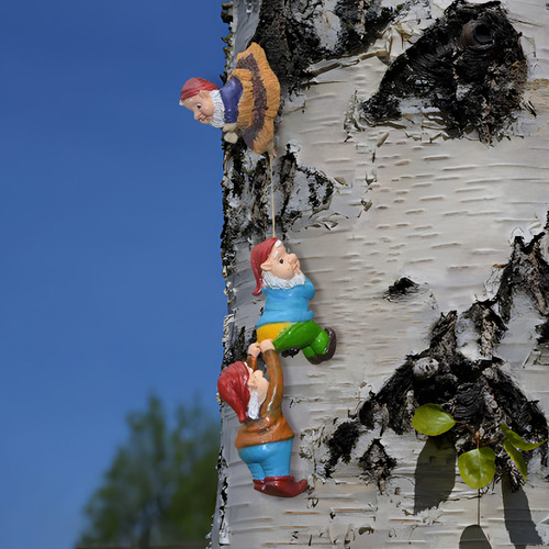 Adornos Con Forma De Árbol Enano Con Barba Blanca, Decoració