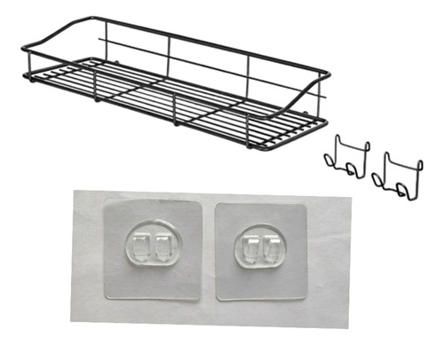 Estante De Hierro Para Baño Y Cocina, 1 Juego, Sin Taladrar