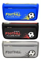 Comprar Cartuchera Con 2 Cierres Diseño Fútbol Para Útiles Escuela