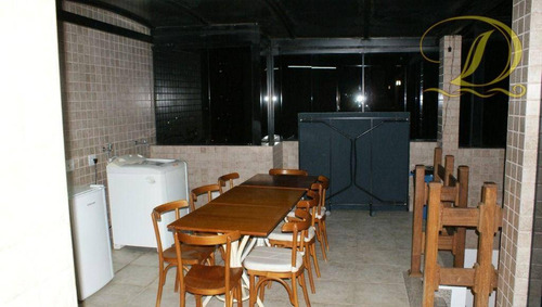 Imagem 10 de 16 de Cobertura Com Piscina E Churrasqueira De 03 Quartos E 02 Vagas De Garagem À Venda No Canto Do Forte Em Praia Grande!!! - Co0071