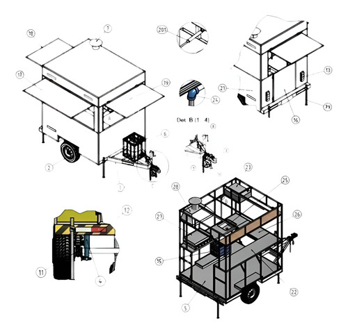 Food Trailer Para Lanches - Projeto Simples E Prático