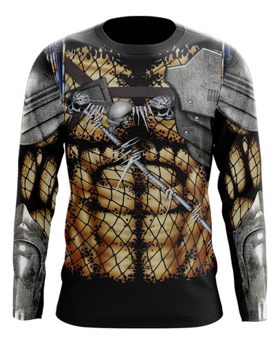 Playera Sublimada Depredador- Predator Manga Larga