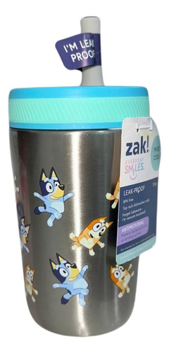 Zak! Bluey Leak-proof Bottle Botella Termo Antifugas 12oz Bluey