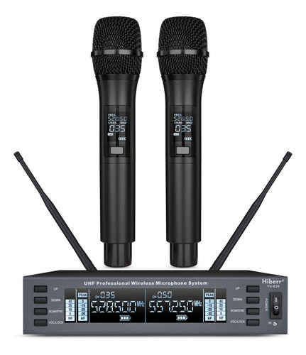 Hiberr Vocal Wireless Micro, Dual Channel Uhf Wireless Mic .