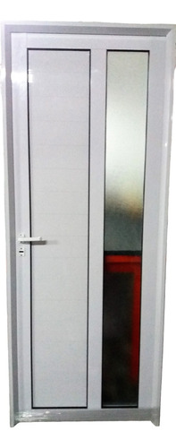 Puerta Aluminio 80x200 Con Vidrio Reforzada