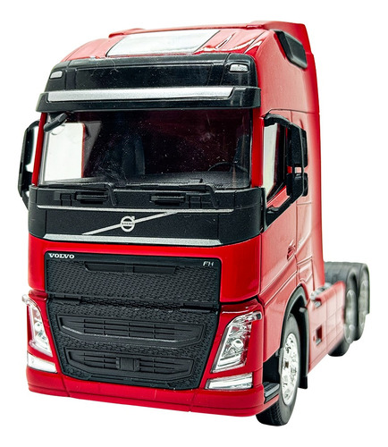 Miniatura Volvo Fh 500 Trucado - Vermelho 1:32