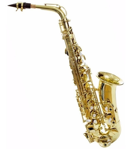 Imagen 2 de 4 de Saxofon Alto Laqueado Silvertone Slsx009 Estuche Boquilla