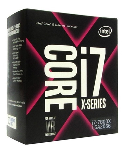 Procesador Intel Core I7-7800x 8.25 Mb Caché L3 Lga2066 140w