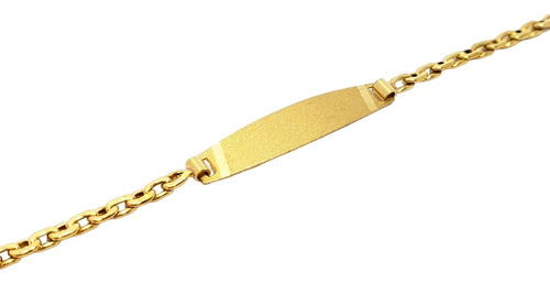 Pulsera Identidad Oro 18k Grabado Gratis Bebé Niño/a Regalo