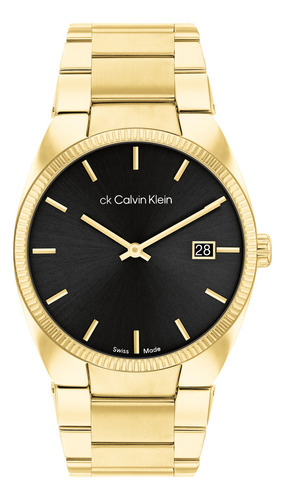 Reloj Calvin Klein Swiss Timeless Para Mujer 25000067 Dorado
