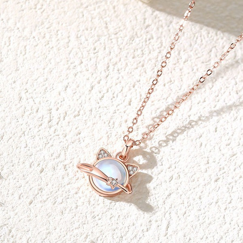 Imagen 3 de 3 de Collar Gatito Brillante
