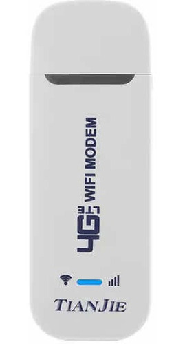 Modem Roteador 3g 4g Lte Chip Sim Portátil Usb Cor Branco