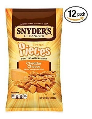 De Pretzel De Hannover Piezas, Queso Cheddar, 12 Onzas Snyde