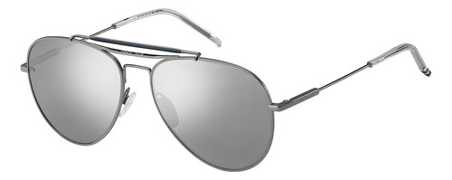 Óculos De Sol Tommy Hilfiger Th1709/s 6lb/58 Espelhado Prata