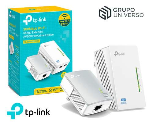 Tl-wpa4220 Kit Tp-link Extensor Powerline Wifi Av600 300mbps