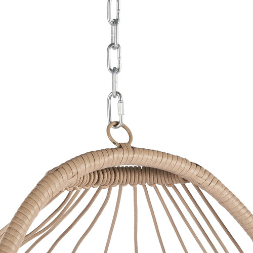 Columpio De Huevo S/soporte; Mimbre De Ratán; Caqui