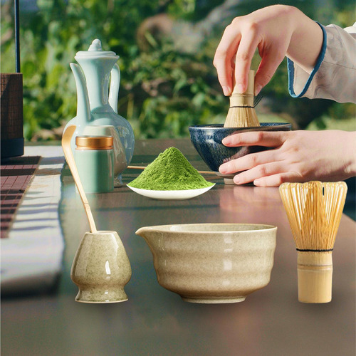Elegante Juego De Té Japonés Matcha Para Color Matcha